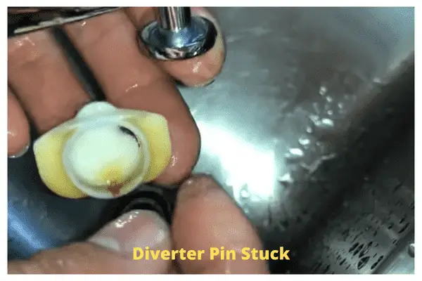 diverter pin stuck