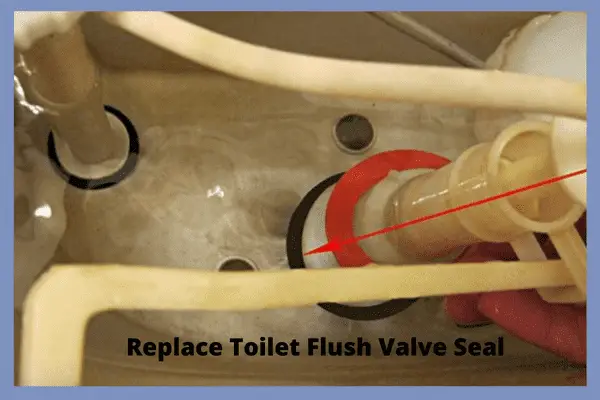 replace toilet flush valve seal