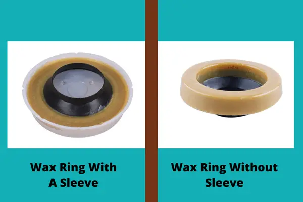 wax ring with a sleeve and without sleeve