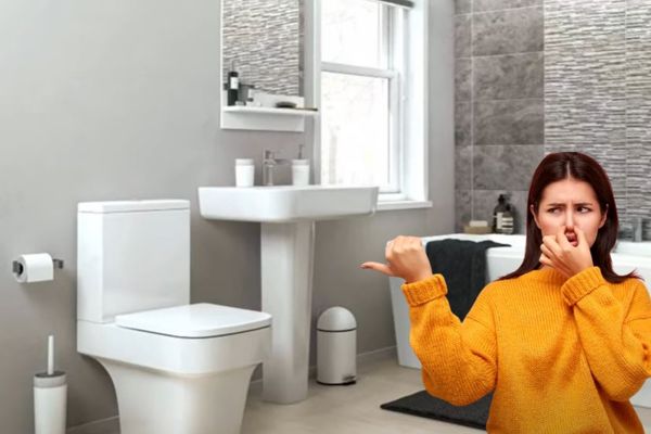 bathroom smells like paint thinner