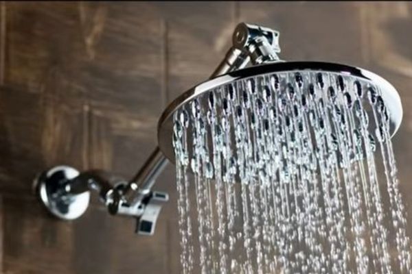 rain shower head drips after shut off 