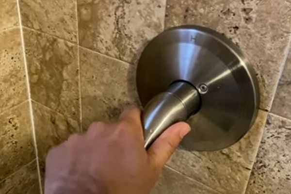 shower faucet hard to turn