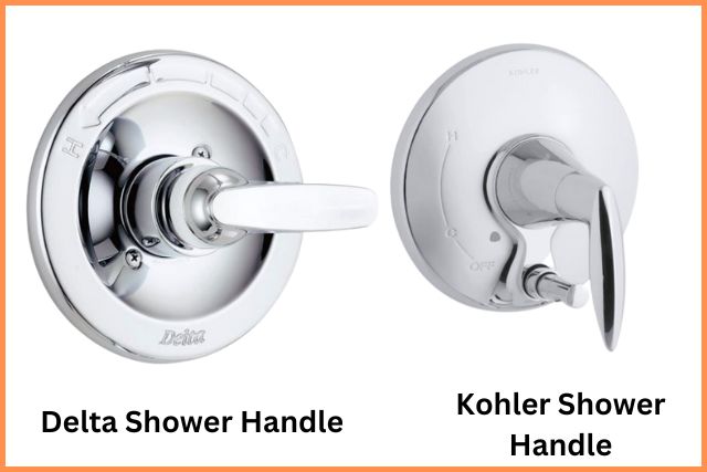 delta and kohler shower handles