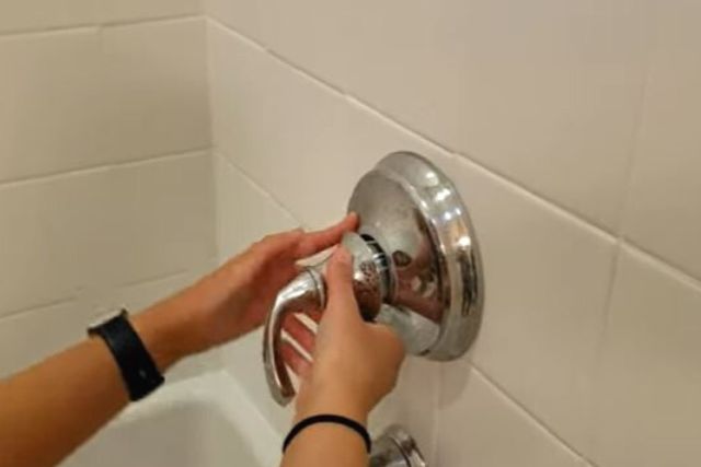 reassemble the shower handle & the faceplate