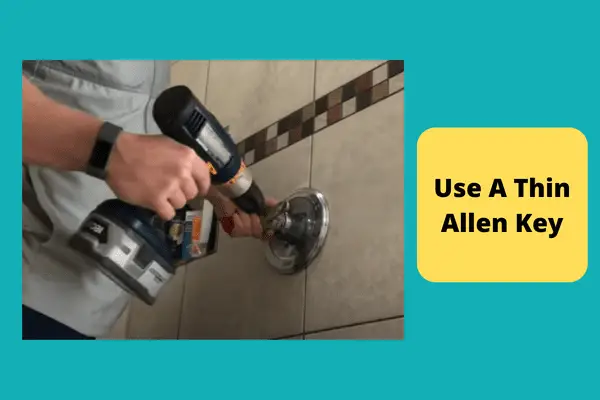 use a thin allen key