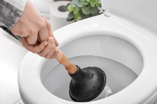 make sure your kohler toilet is not clogged