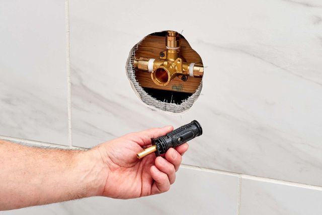 shower faucet valve is stuck or damaged