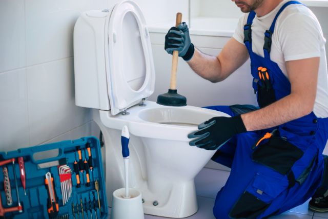 toilet or vent stack might be partially blocked