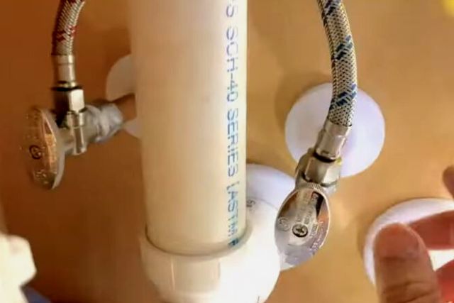 turn on the main water supply